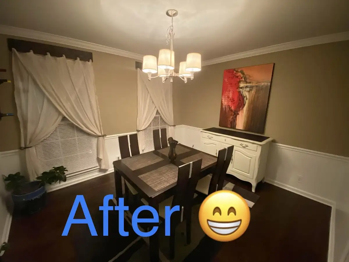 Professional dining room restoration after water damage in Roswell